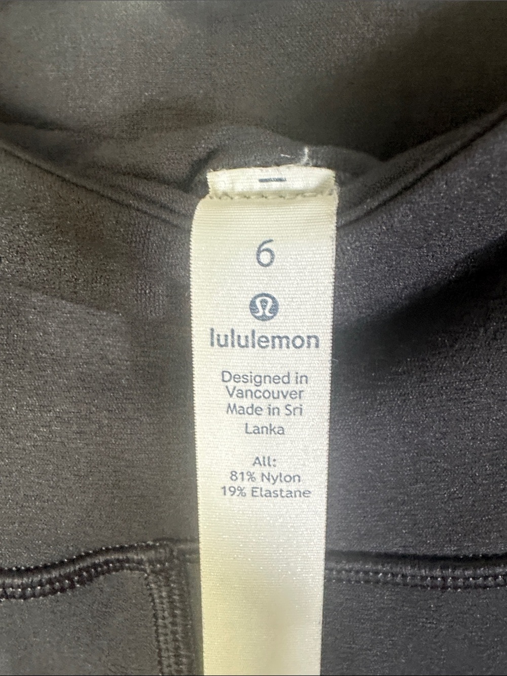 lululemon Black Performance Leggings - Picture 2 of 4